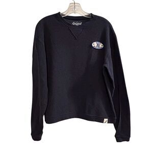 Unwind by League Women's Blue‎ Crew Neck Sweatshirt Size S Casual Long Sleeve